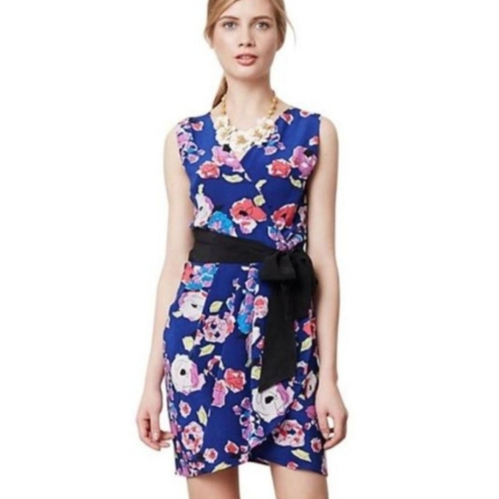 Yumi Kim blue floral silk dress